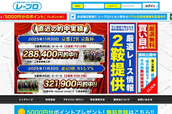 レープロのスクリーンショット